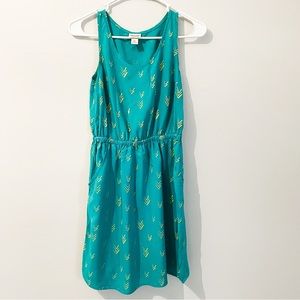 Elastic waist, tank top dress with back cut out